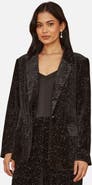 Yumi Velvet Sparkle Oversize Blazer