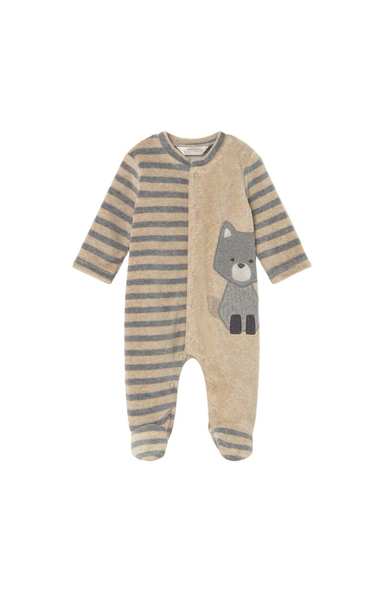 Mayoral 2-Piece Velour One Piece Set, Alternate, color, Beige