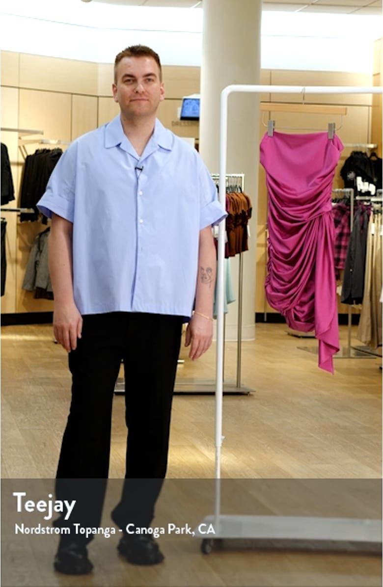 Anja Metallic Strapless Cocktail Minidress, sales video thumbnail