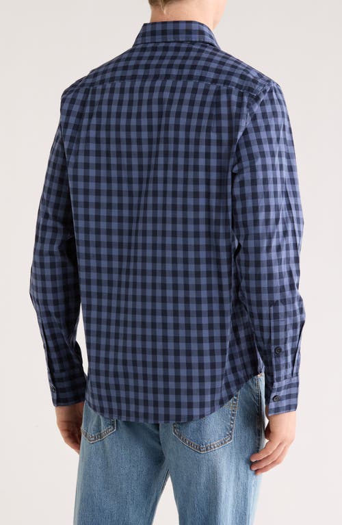 14th & Union Plaid Poplin Button-up Shirt In Blue