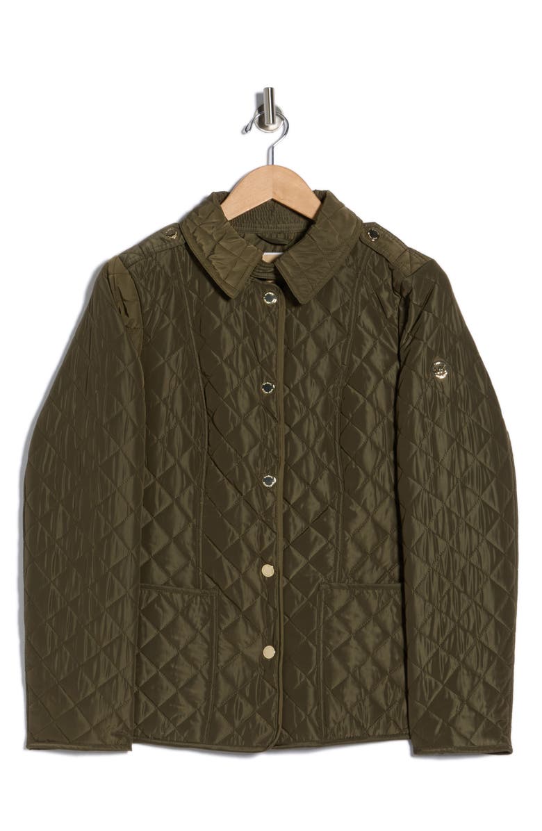 Michael Kors Quilted Jacket, Alternate, color, Olive