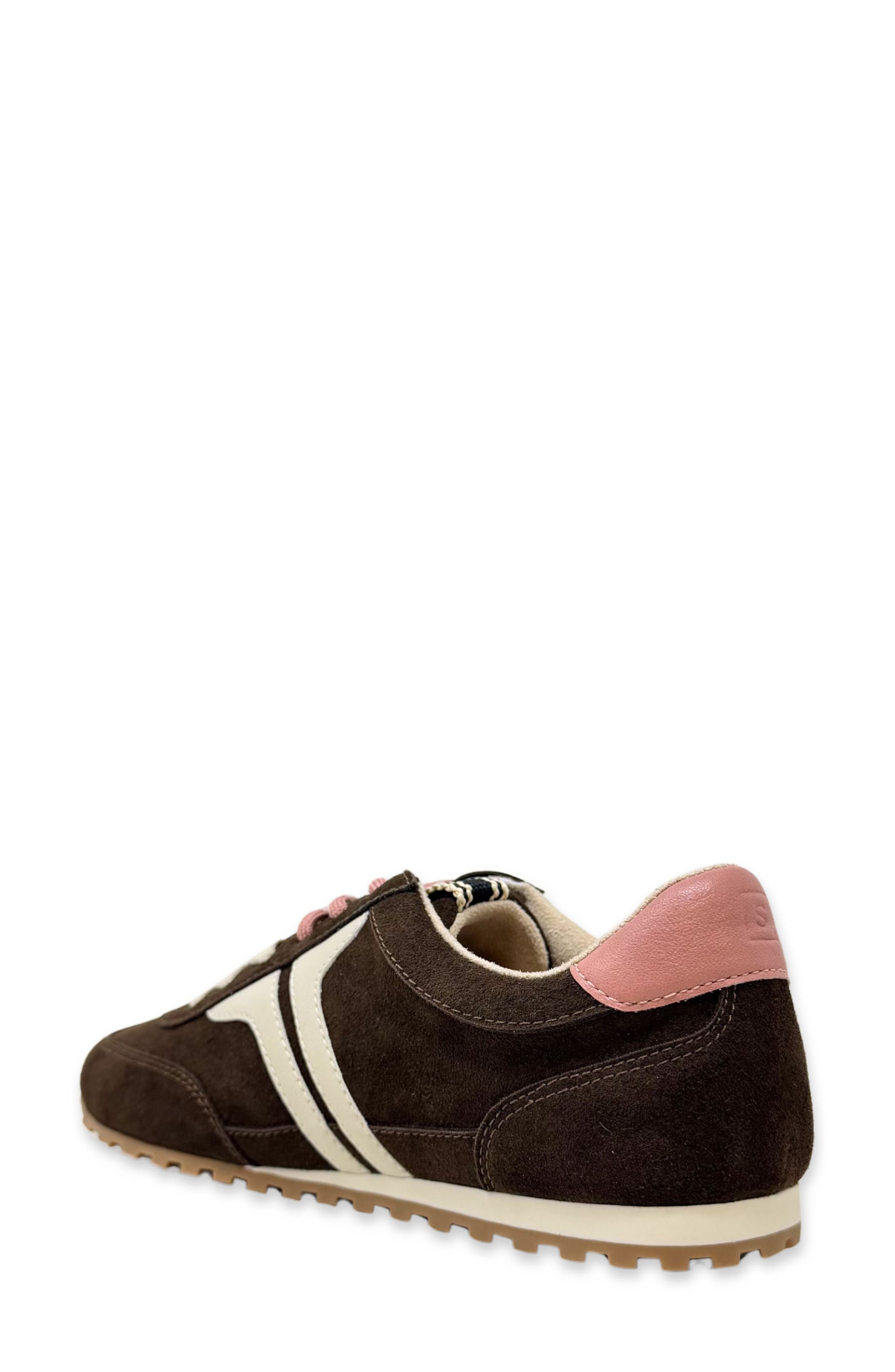 Sarah Sneaker, Alternate, color, BROWN SUEDE