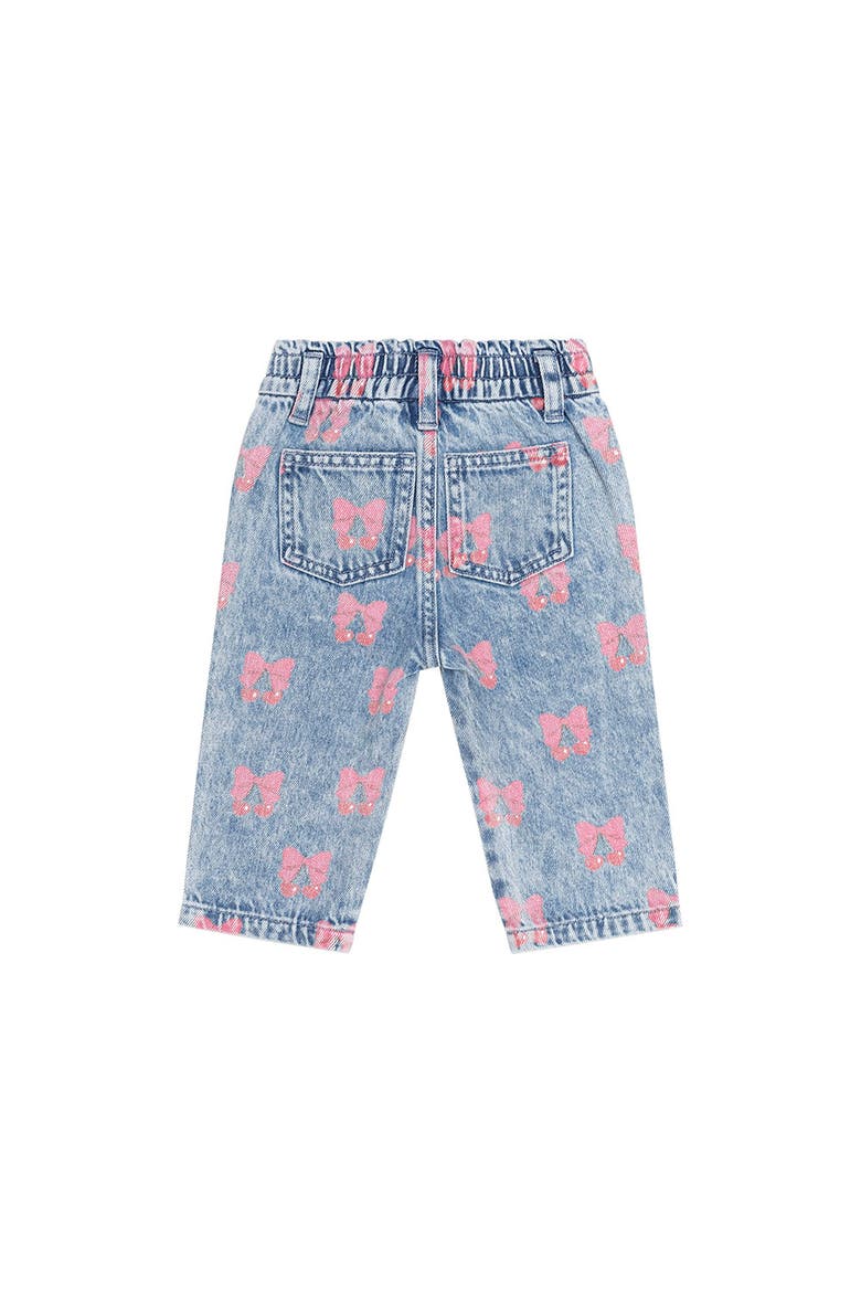 Dreamy Denim Cherry Paperbag Pant (Baby), Alternate, color, Multi Denim