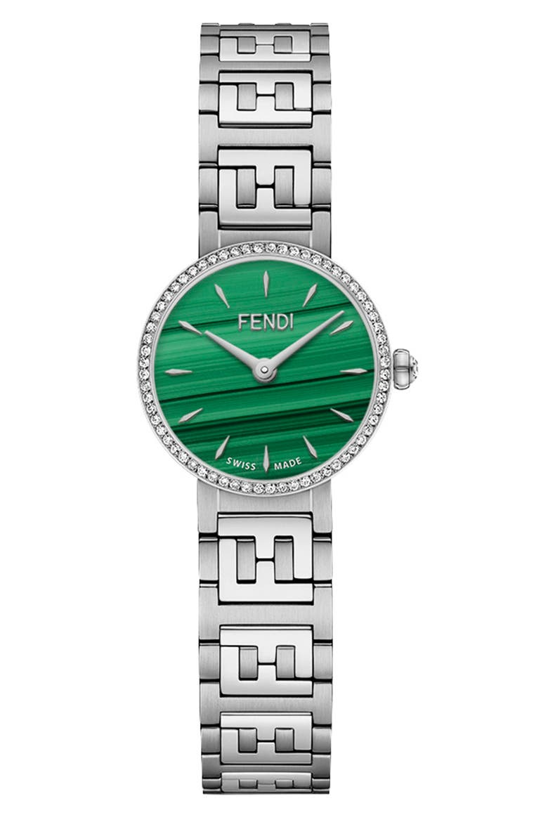 Forever Fendi Bracelet Watch, 19mm, Main, color, STAINLESS STEEL