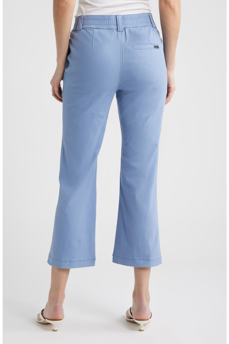 Kick Flare Stretch Cotton Pull-On Pants, Alternate, color, COLONY BLUE