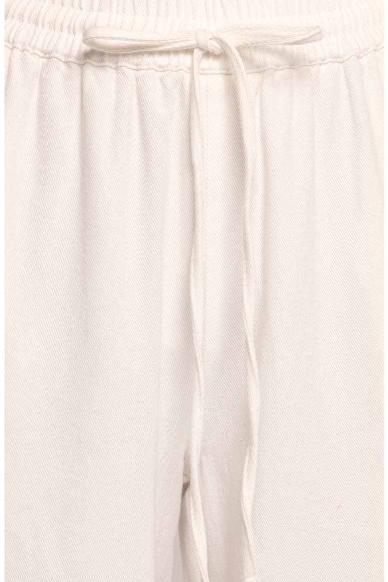 Odelia Drawstring Denim Pants, Alternate, color, OFF WHITE