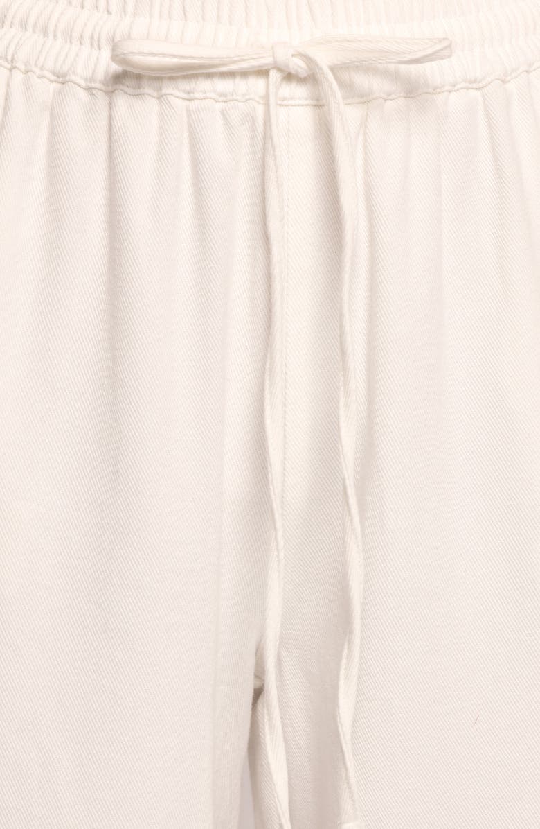 Petal & Pup Odelia Drawstring Denim Pants, Alternate, color, Off White