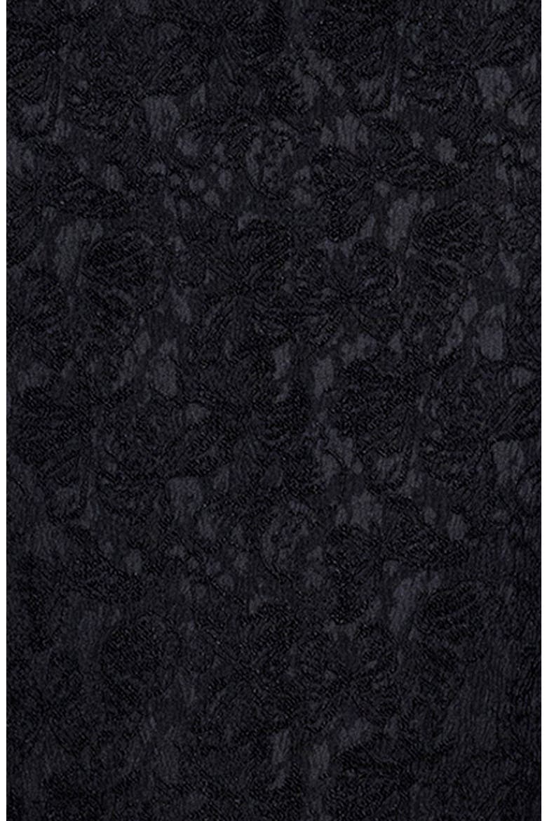 Floral Jacquard Off-the-Shoulder Sheath Gown, Alternate, color, BLACK