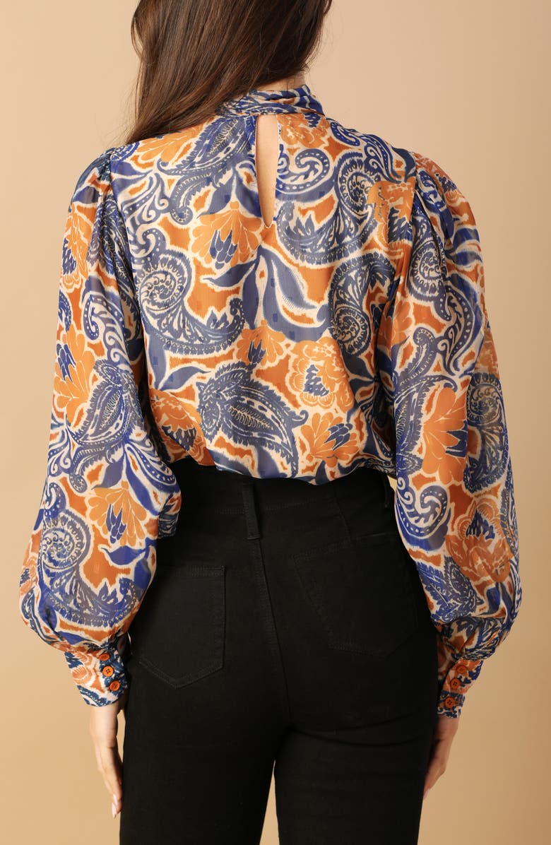 FLYING TOMATO Woven Tie Neck Top, Alternate, color, 