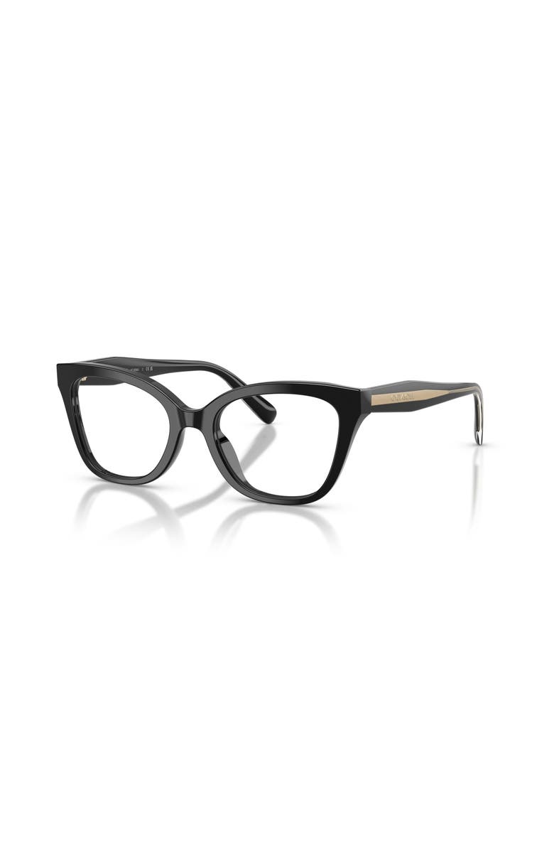 COACH 50mm Butterfly optical glasses, Main, color, Black