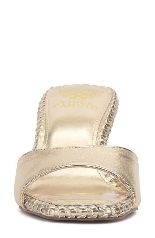 Vince Camuto Emmla Slide Sandal In Egyptian Gold