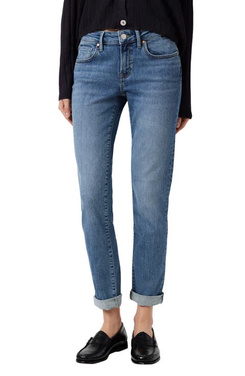 Emma Slim Boyfriend Jeans (Mod Shaded Flex Blue)