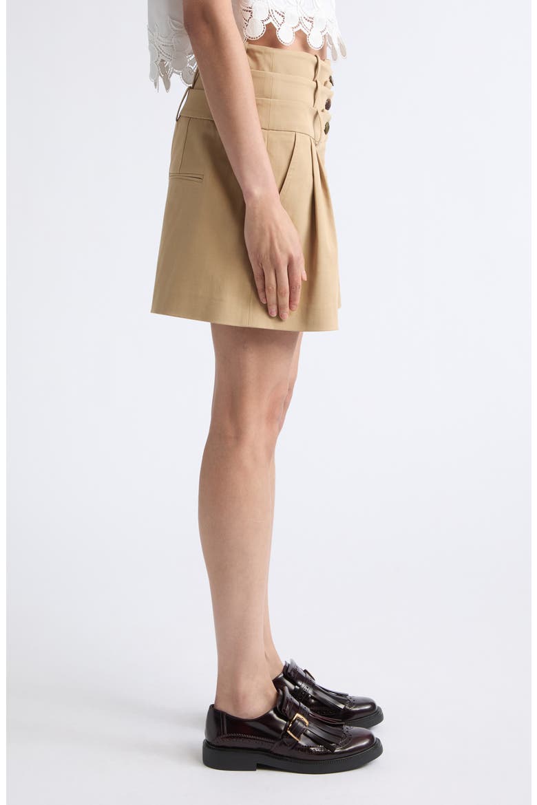 Triple Waistband Wide Leg Shorts, Alternate, color, KHAKI