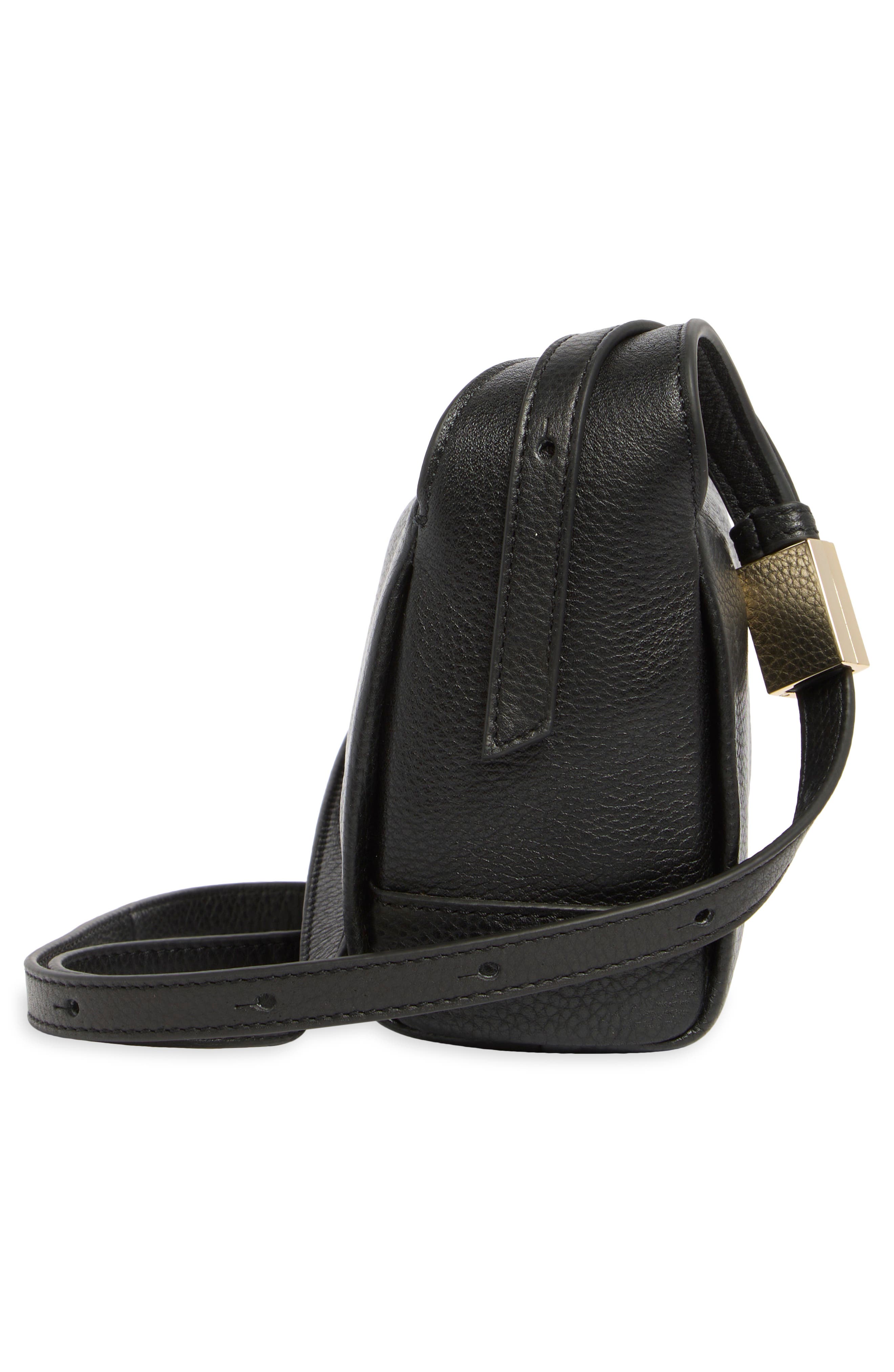 Thacker Ashley Leather Crossbody Bag, Alternate, color, Black