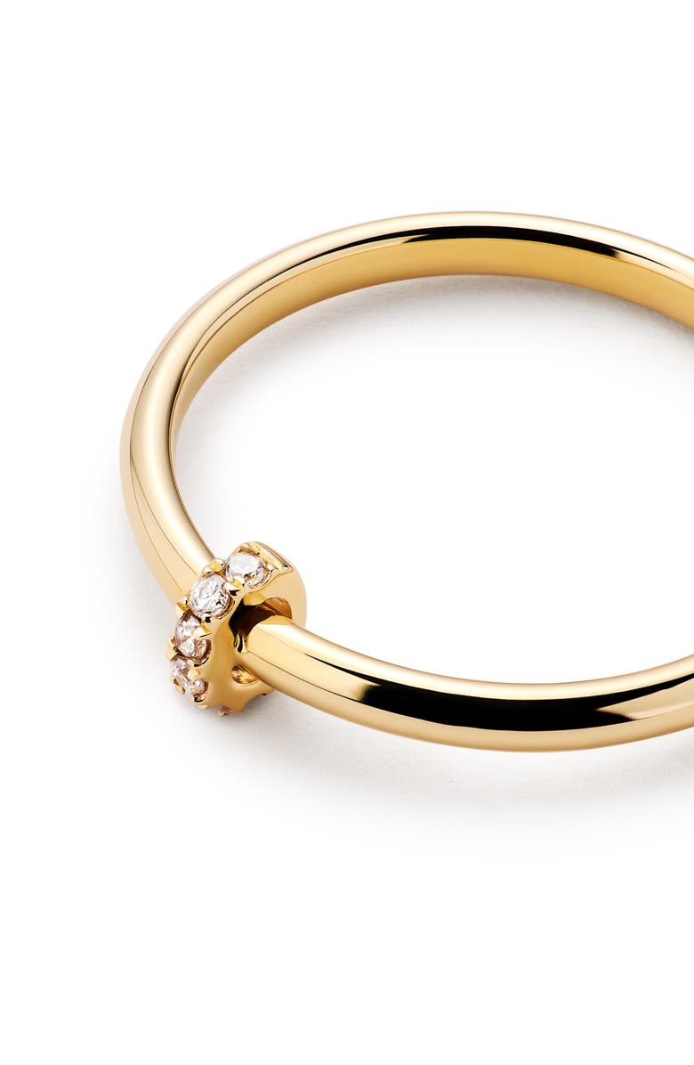 Ana Luisa Solid Yellow Gold - Diamond Link Ring, Alternate, color, Gold