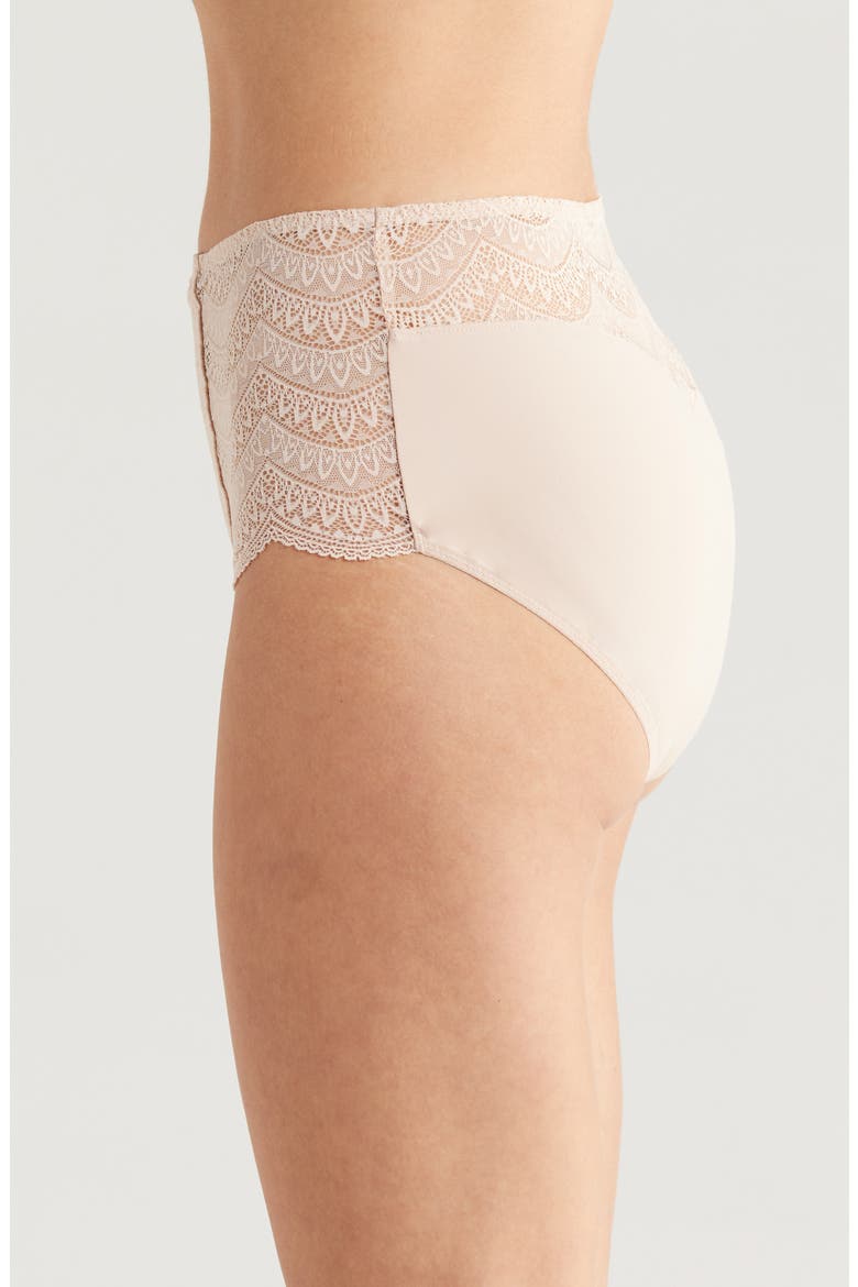 Karma High Waist Briefs, Alternate, color, PEAU ROSE