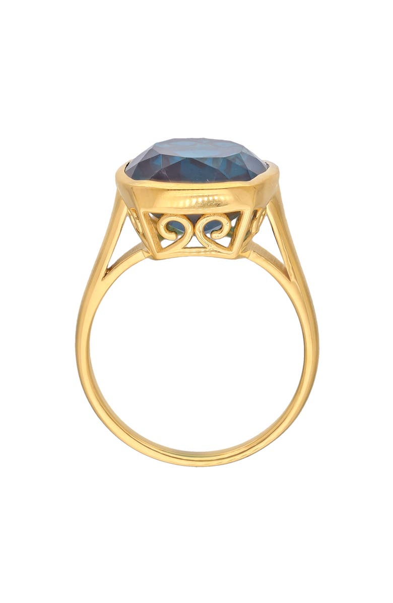 YS GEMS Cushion Cut Blue Quartz Ring, Alternate, color, Blue