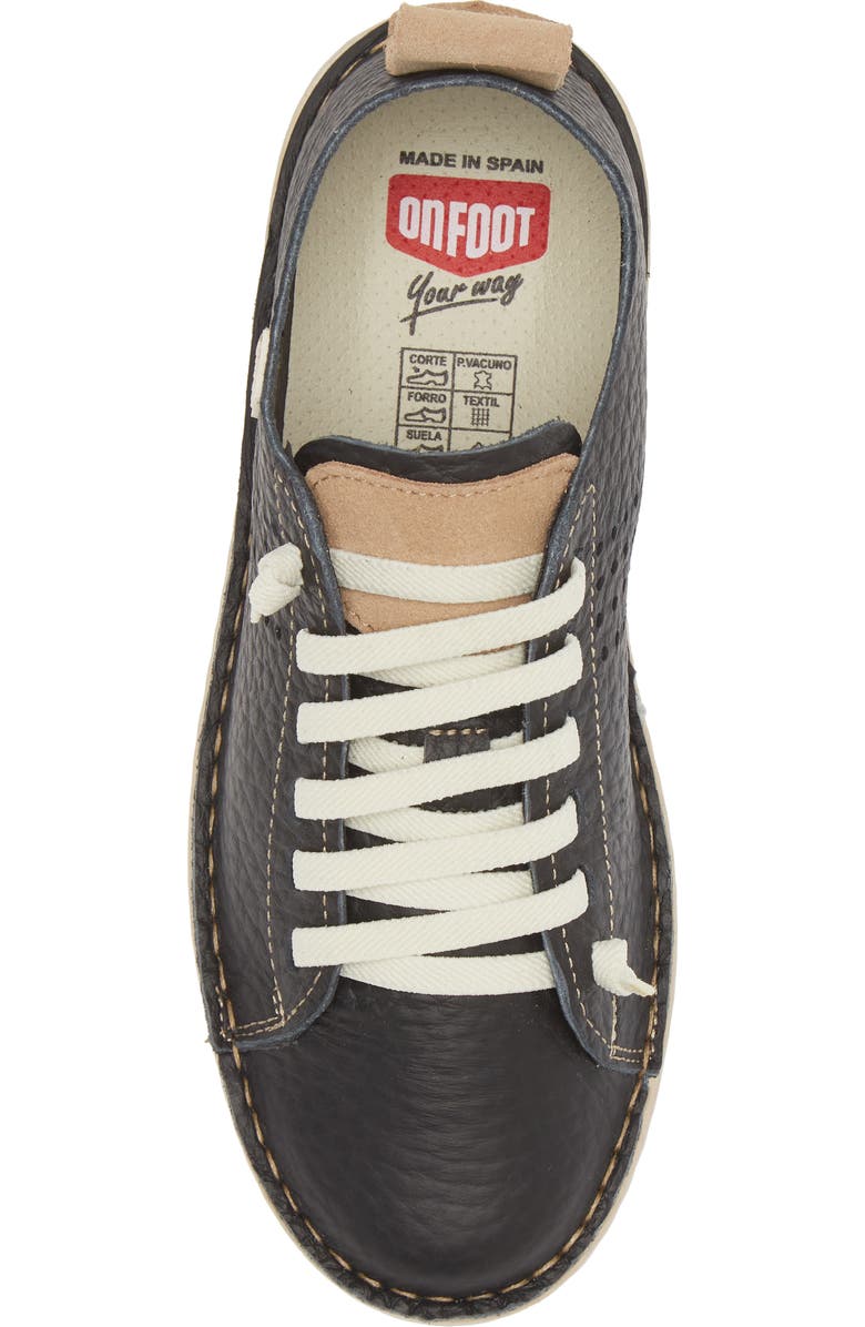 On Foot 30250 Silken Low Top Sneaker, Alternate, color, Black