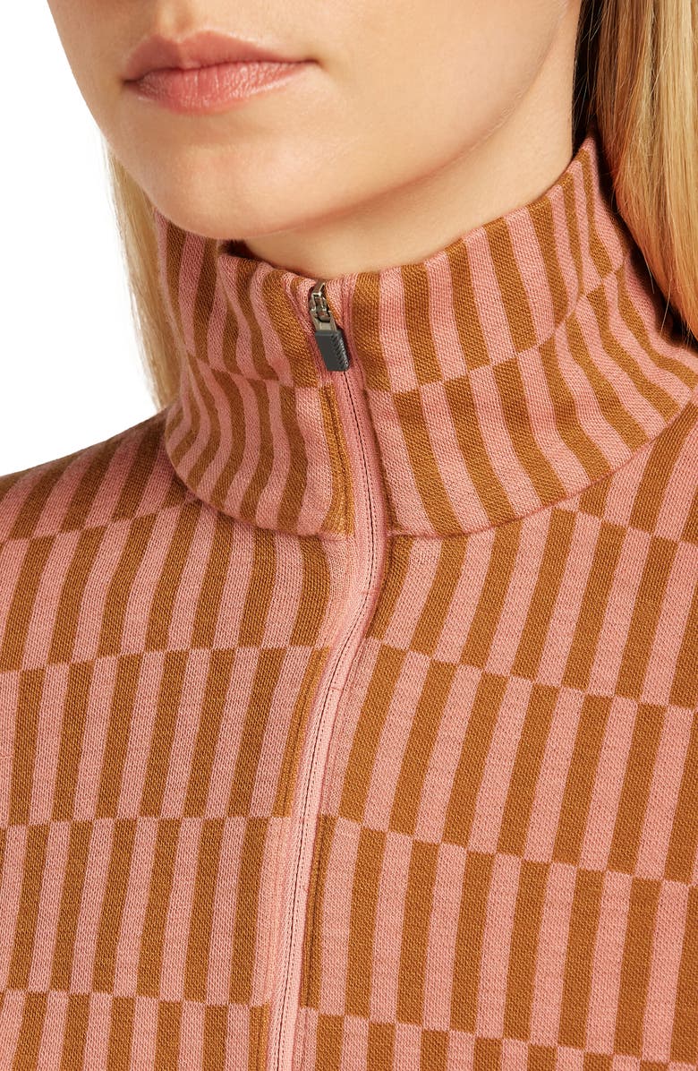 Icebreaker Merino Wool 260 Vertex Half Zip Top, Alternate, color, Trail/ Acid Pink/ J