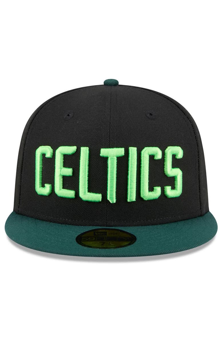 New Era Men's New Era Black Boston Celtics 2024/25 City Edition 59FIFTY Fitted Hat, Alternate, color,
