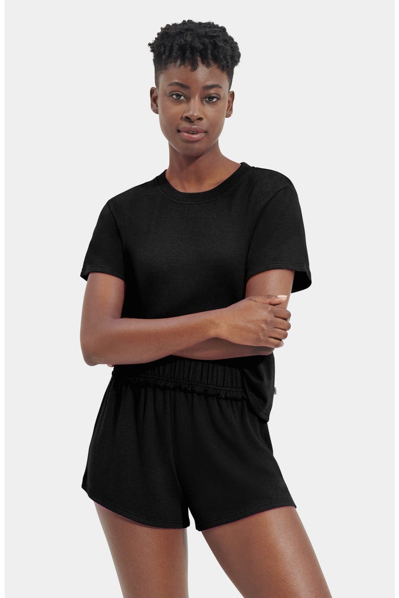 Aniyah Short Pajamas, Alternate, color, BLACK