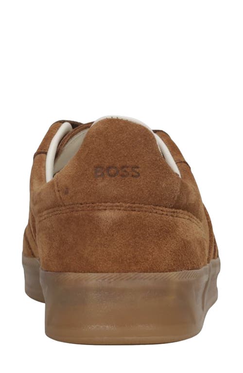 Hugo Boss Boss Brenta Low Top Sneaker In Brown
