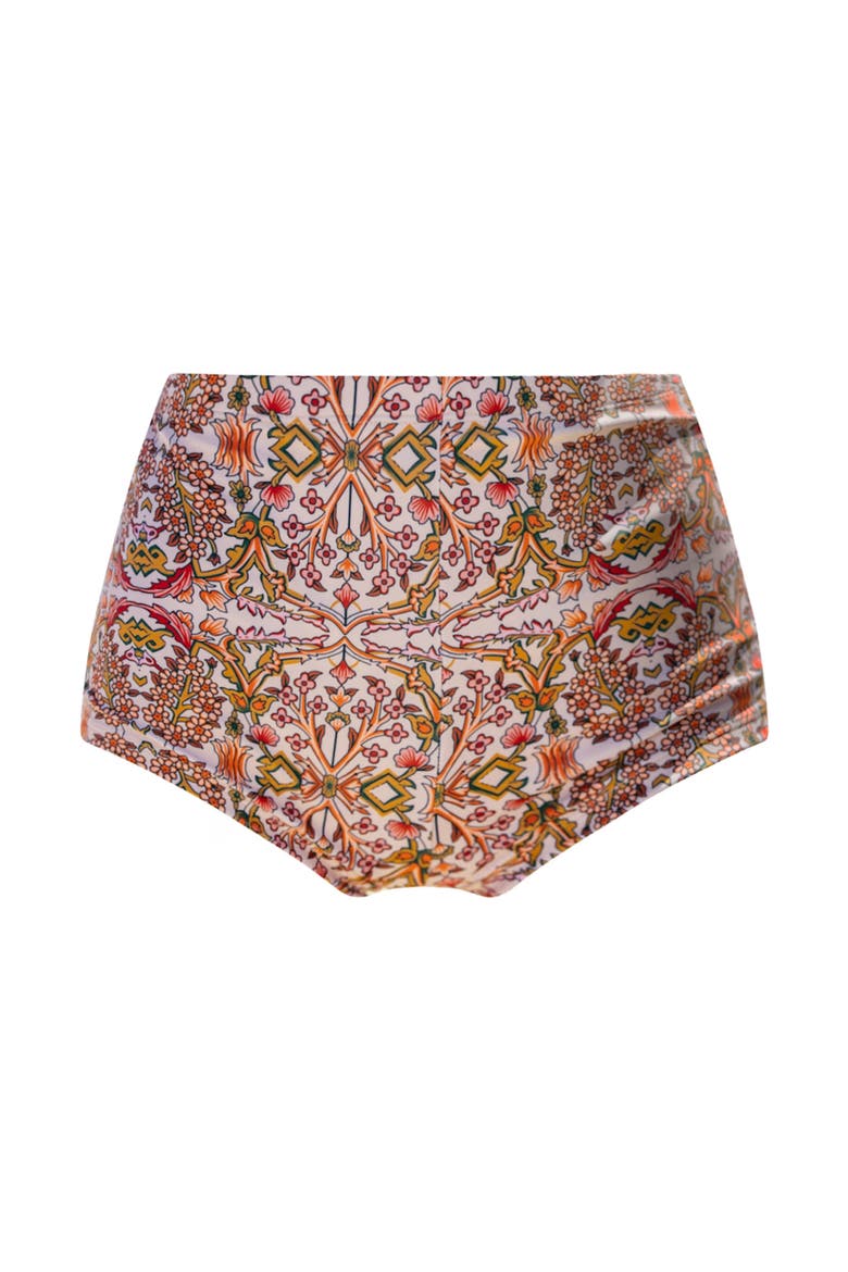 Paloma Bikini Shorts, Main, color, Brown Mosaic