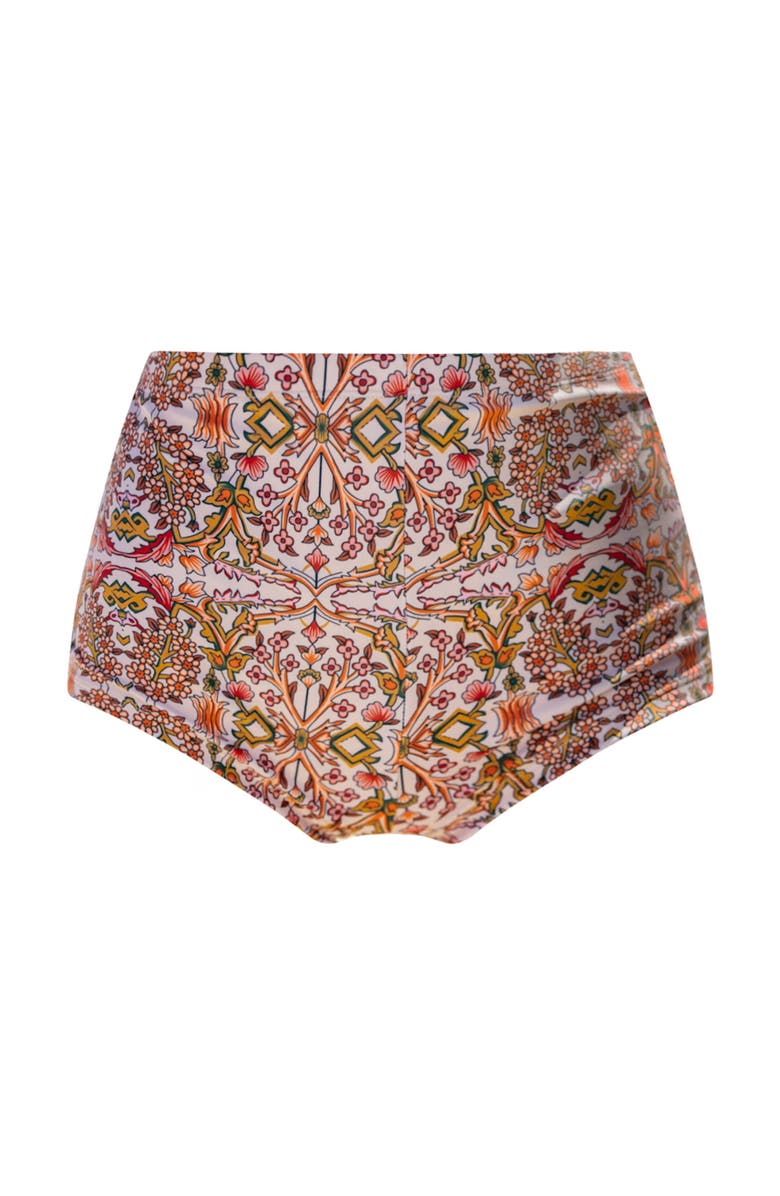 Ivy Swimwear Paloma Bikini Shorts, Main, color, Brown Mosaic