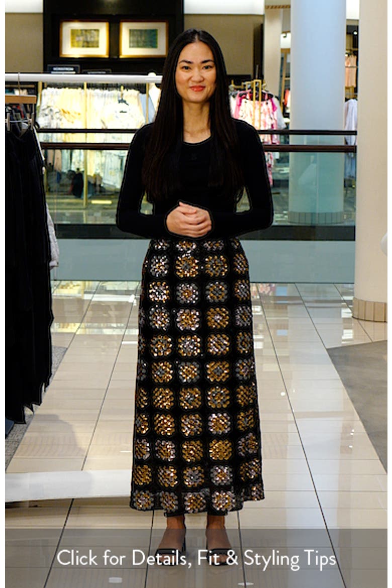 Sequin Midi Skirt video