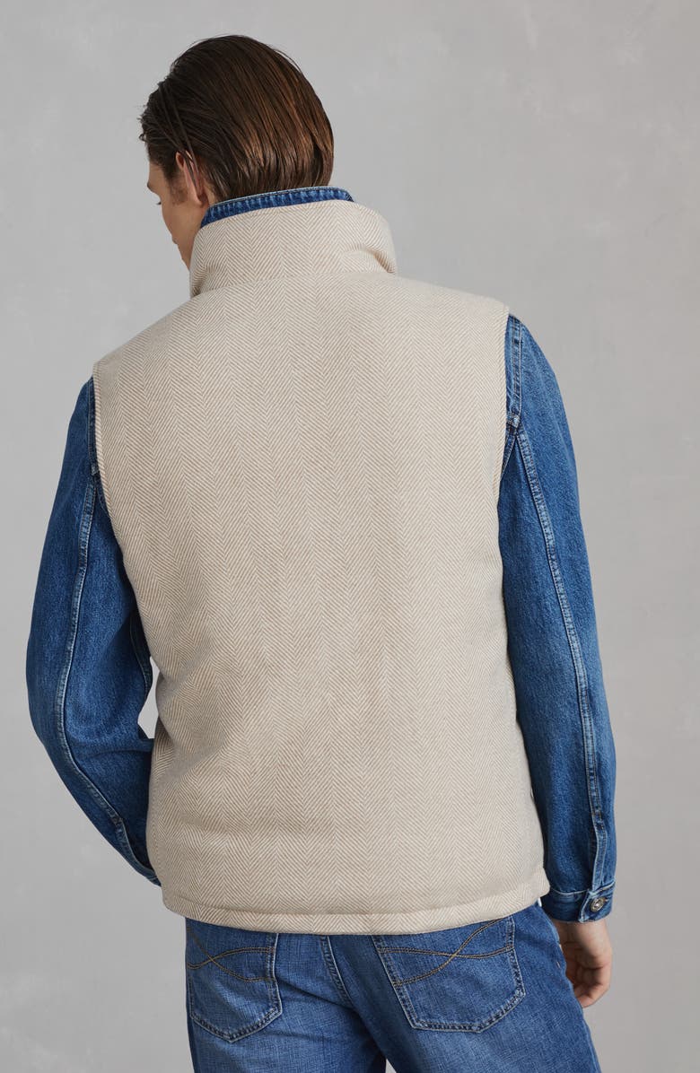 Brunello Cucinelli Chevron down vest, Alternate, color, 