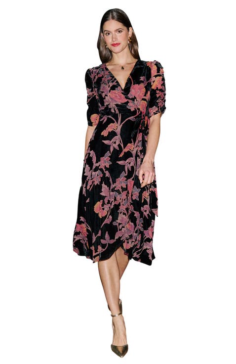 Floral Wrap Dress
