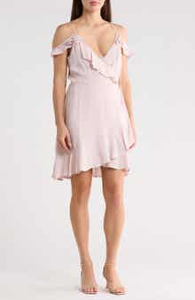 matty m. Ruffle Wrap Minidress