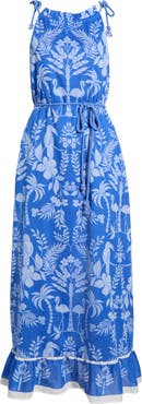 SUGARLIPS Kimana Floral Halter Maxi Dress