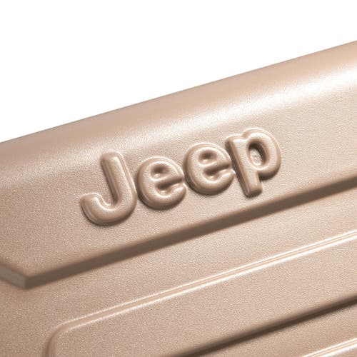 Jeep Jh004c Checked-large 28 Inch Hardside Expandable Luggage With Spinner Wheels In Sand
