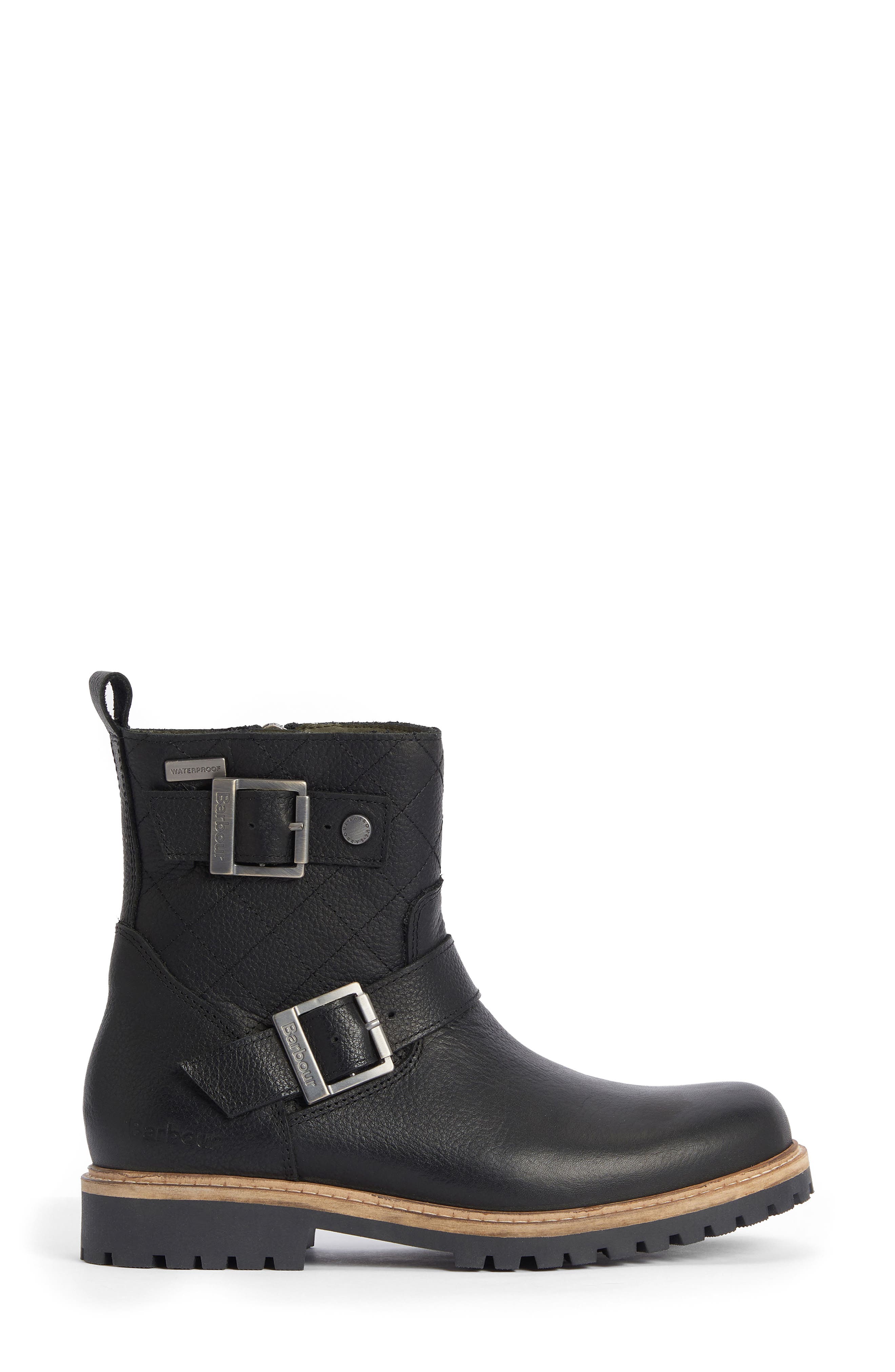 Barbour Bramble Waterproof Buckle Bootie, Alternate, color, 