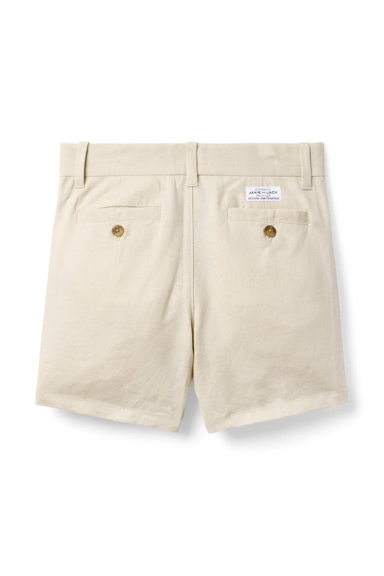 Linen-Cotton Short, Alternate, color, Beige