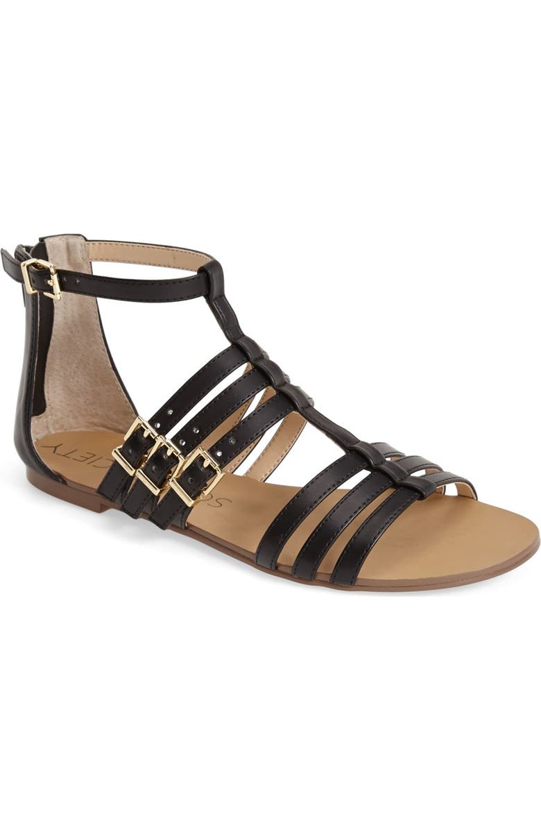 Sole Society 'Jemarie' Gladiator Sandal, Main, color,