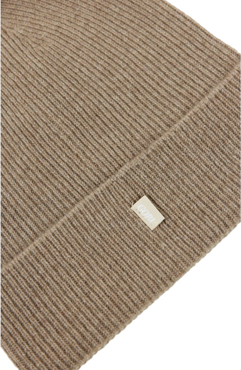 GOBI Mongolian Cashmere Cashmere Rib Knit Beanie, Alternate, color,