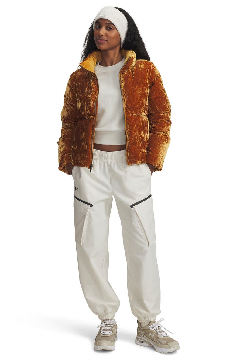 Under Armour Icon Terry Varsity Sweatshirt, Alternate, color, Summit White / / Summit White