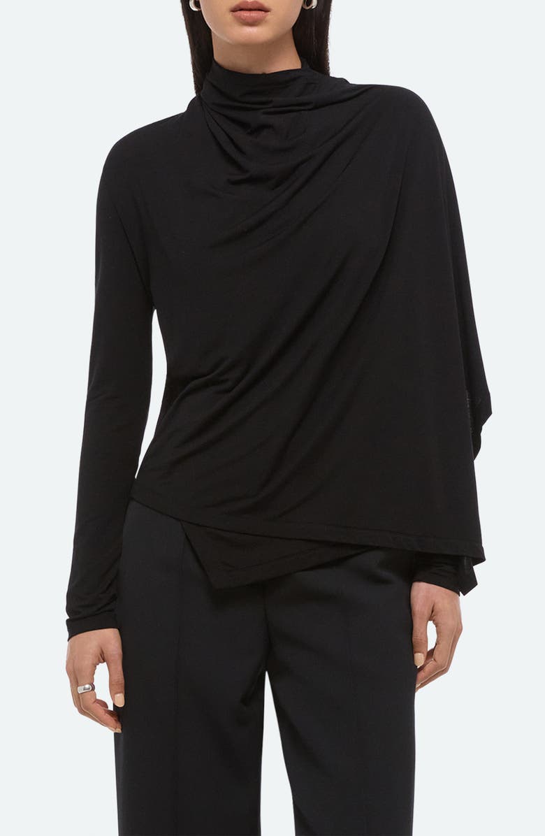 Helmut Lang Scarf Top, Main, color, Black