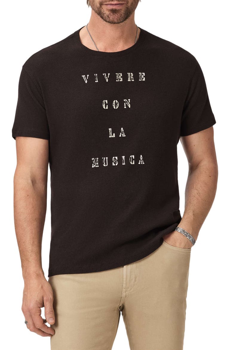 Graphic Crewneck T-Shirt, Main, color, BRANDY