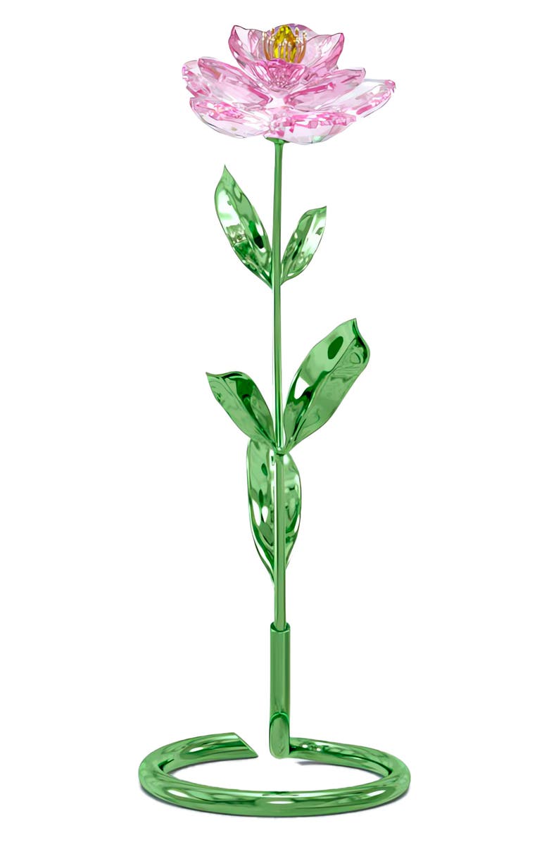 Swarovski Florere Peony Crystal Figurine, Main, color,