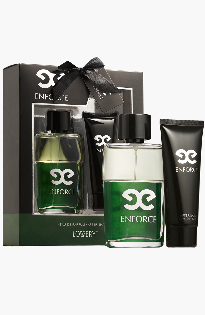 Lovery Enforce Bath & Body Pampering Set, Main, color, Black / Green