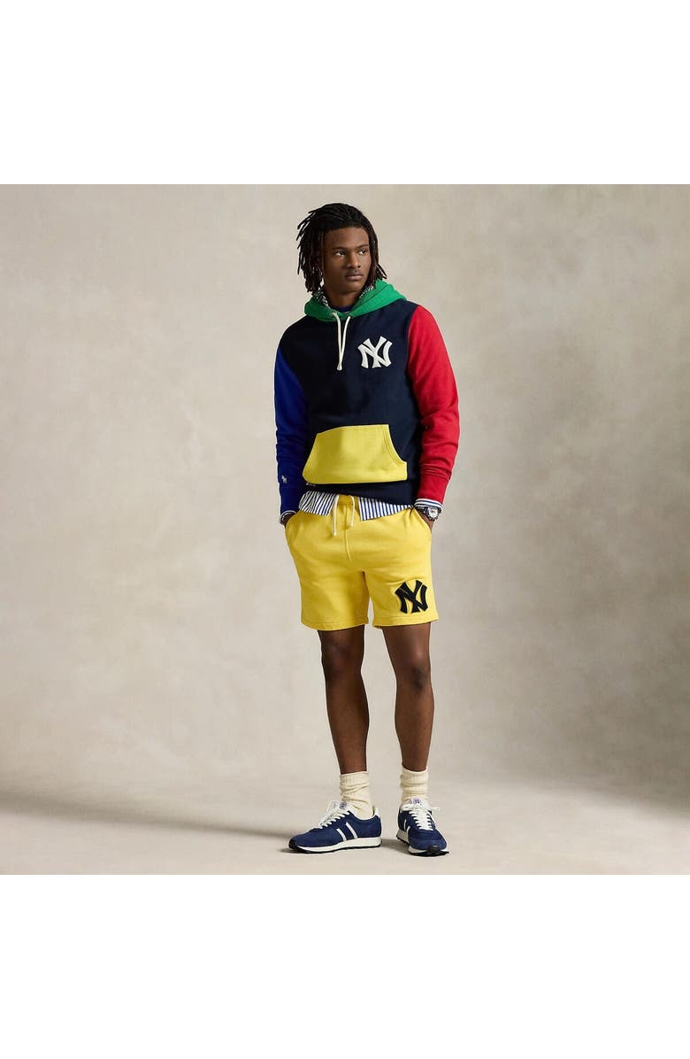 Polo Ralph Lauren Yellow Yankees  Fleece Shorts, Alternate, color, 