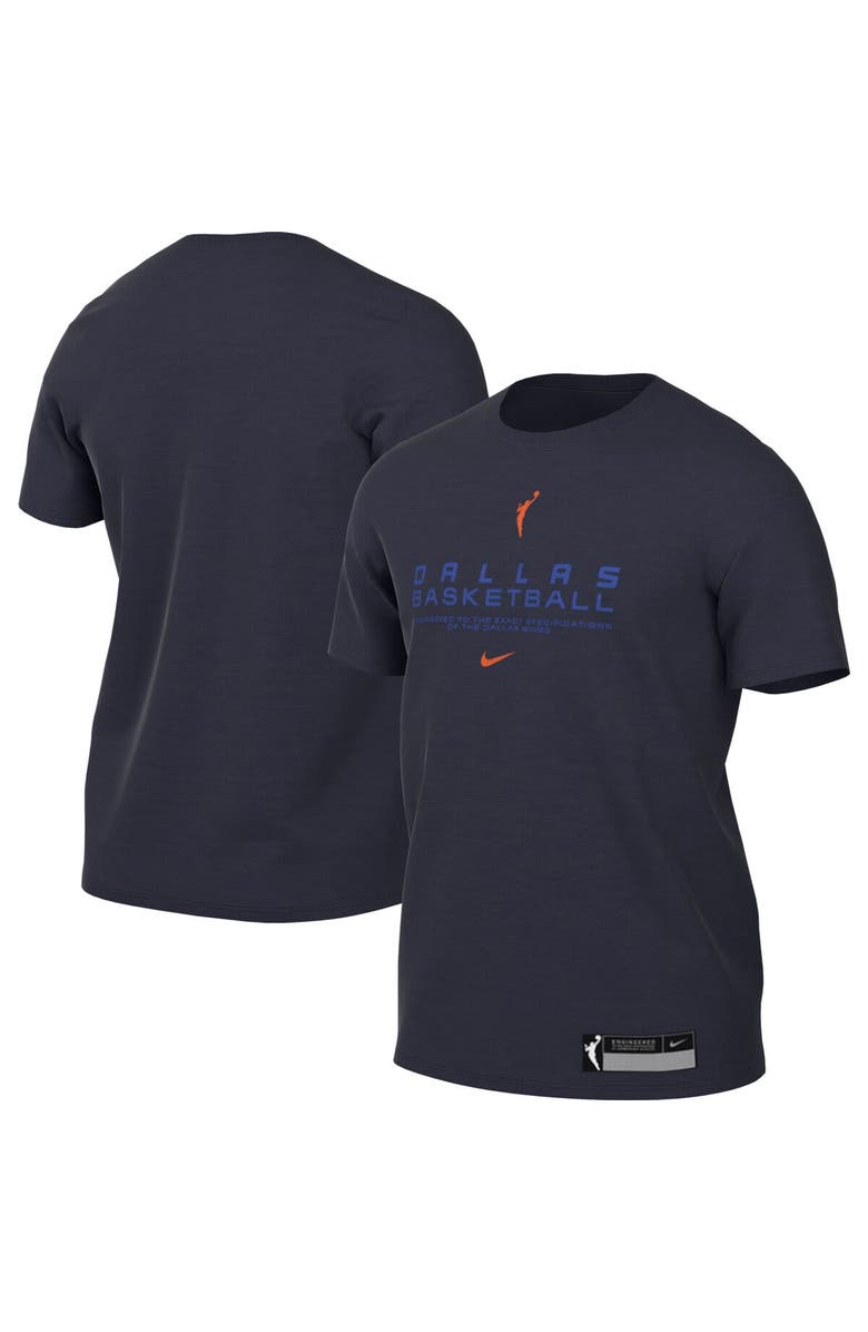 Nike Men's Nike  Navy Dallas Wings On Court Legend Essential Practice T-Shirt, Main, color, 