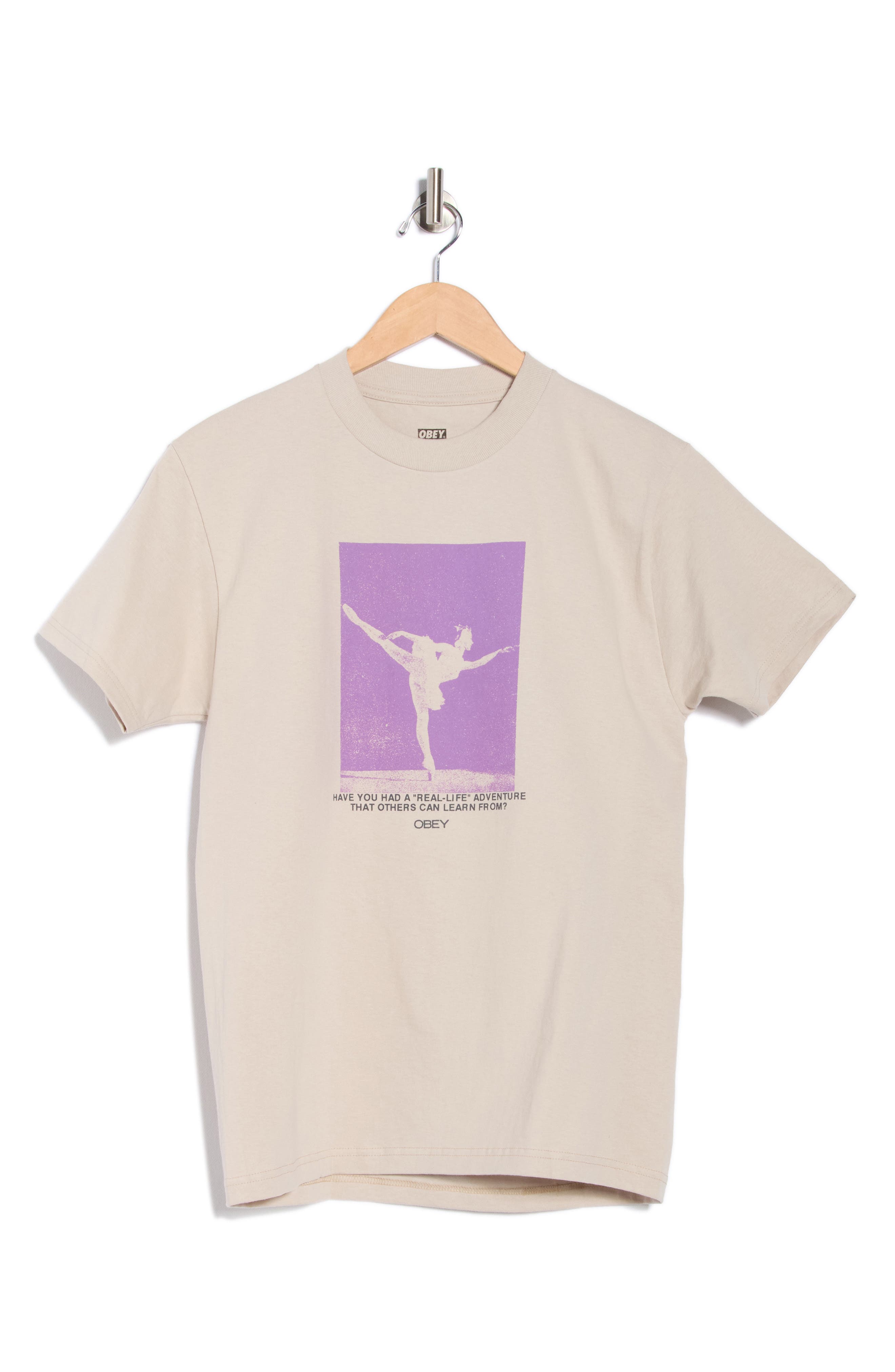 Obey Real Life Cotton Graphic T-Shirt