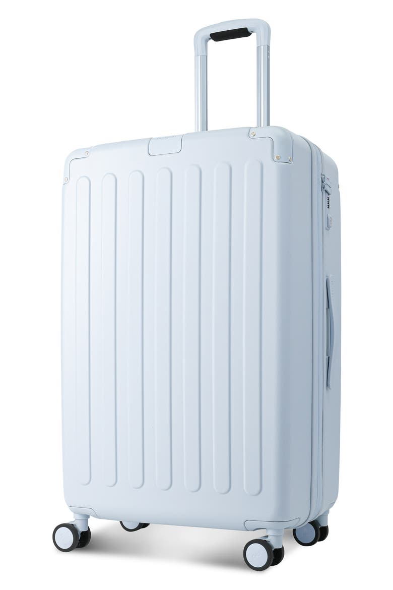 Nostos Matte Large Spinner Suitcase, Alternate, color, AITHER BLUE