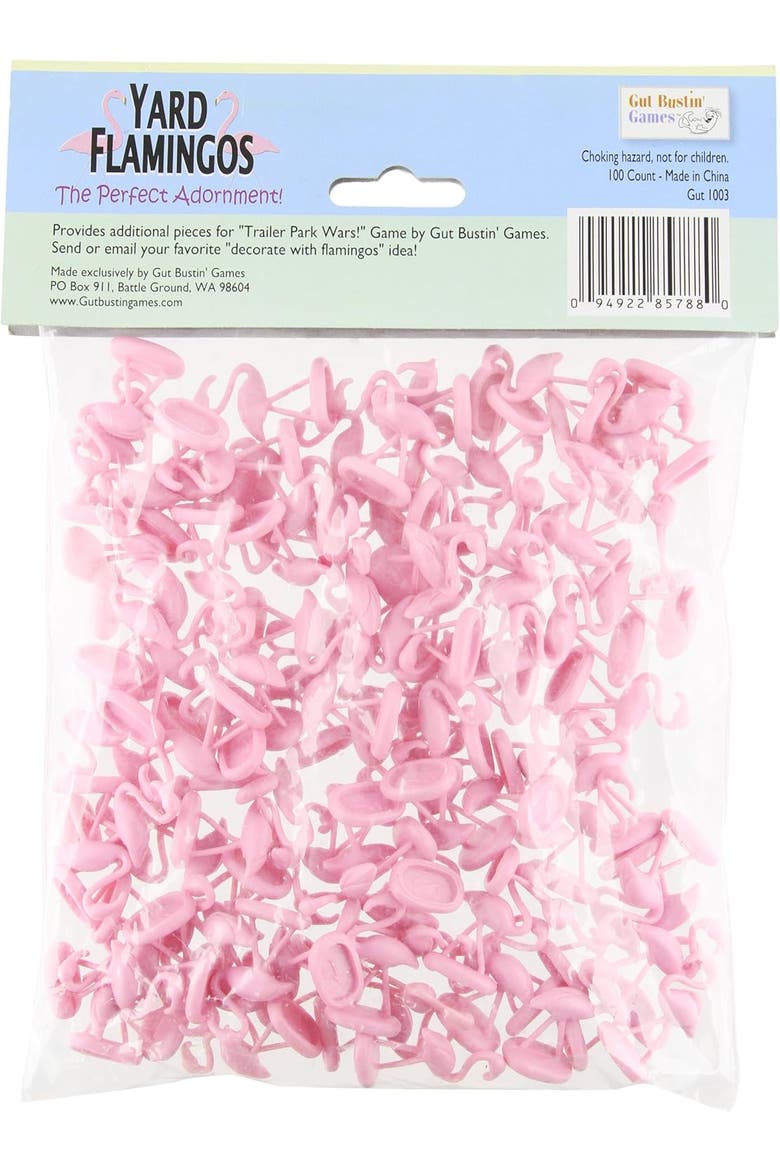 Gut Bustin Games Yard Flamingo Miniatures Small, Alternate, color, Pink