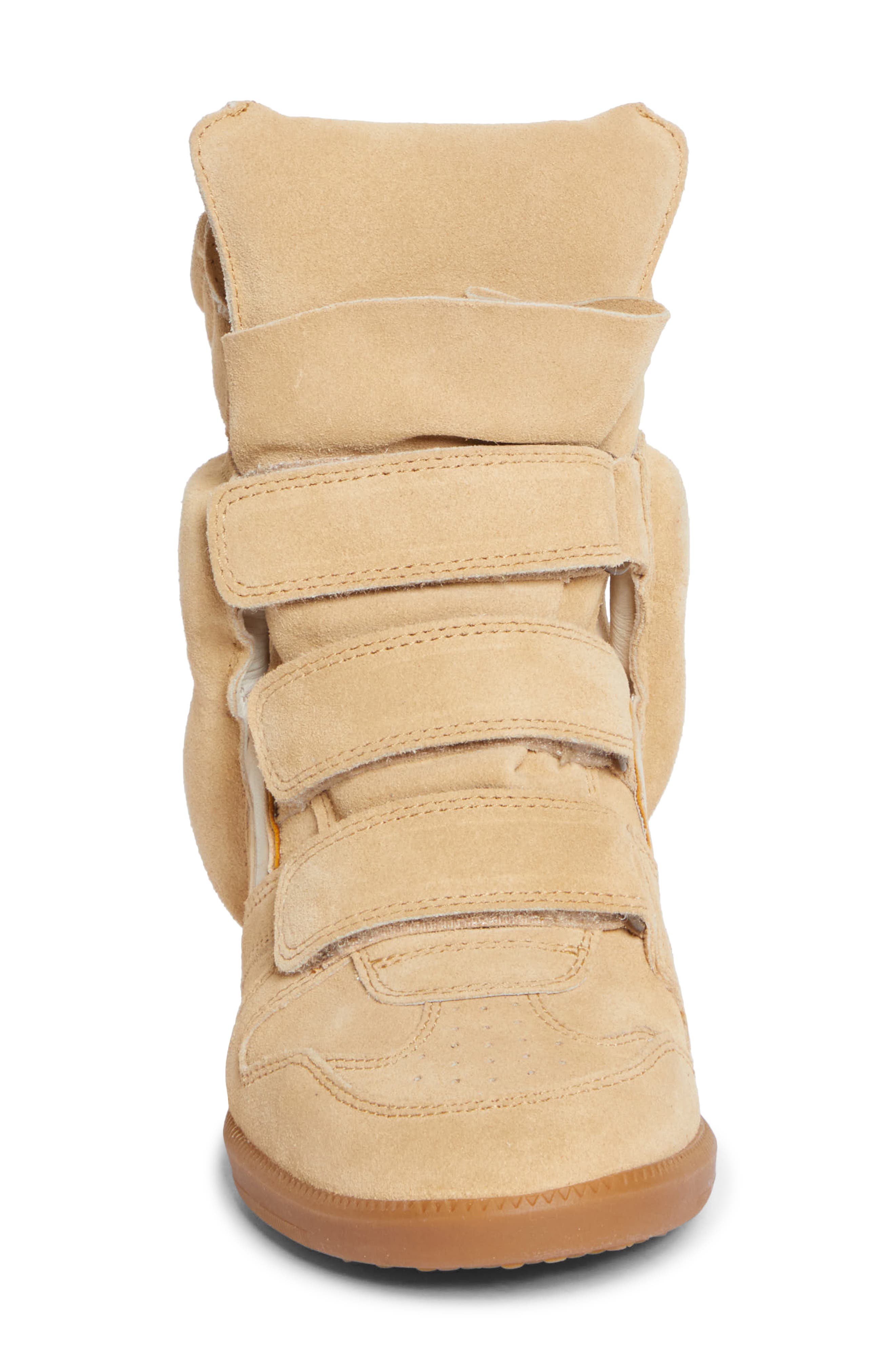 Isabel Marant Bekett Wedge High Top Sneaker, Alternate, color, Begw Beige/ Golden Yellow