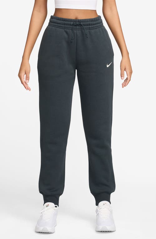 Nike Sportswear Phoenix Fleece Mid Rise Joggers In Black